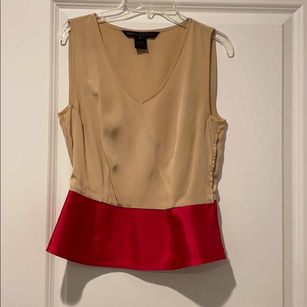Marc jacobs silk peplum top